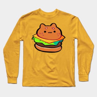 Burger Cat Long Sleeve T-Shirt